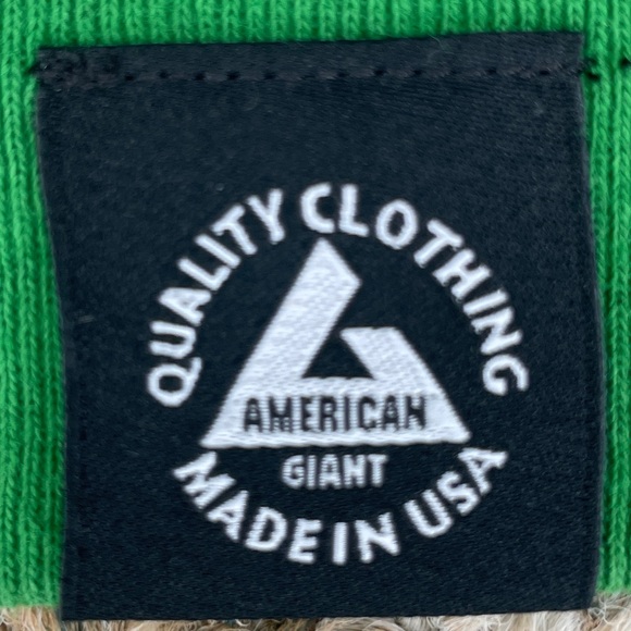 American Giant Lightweight Long Sleeve Full Zip Hoodie - Green - Picture 7 of 13